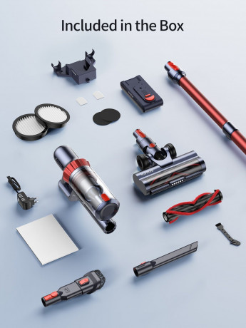 Honiture Honiture Akku-Hand-und Stielstaubsauger, 33kpa Akku StaubsaugerTouchscreen, Anti-Tangle-Staubsauger, Kantenreinigung, 1.5L, Aromatherapie-Design  Беспроводной ручной пылесос Honiture, беспроводной пылесос 33 кПа, сенсорный экран, пылесос с защито