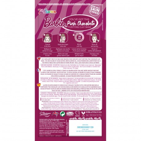 7th. Heaven Barbie Pink Chocolate Purifying Clay Mask  Барби Розовая Шоколадная Очищающая Глиняная Маска