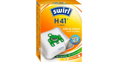Swirl Swirl Staubsaugerbeutel H41 EcoPor 4 Beutel + 1 Filter, fur Hoover   Вихревые мешки для пылесоса H41 EcoPor 4 мешка + 1 фильтр, для Hoover