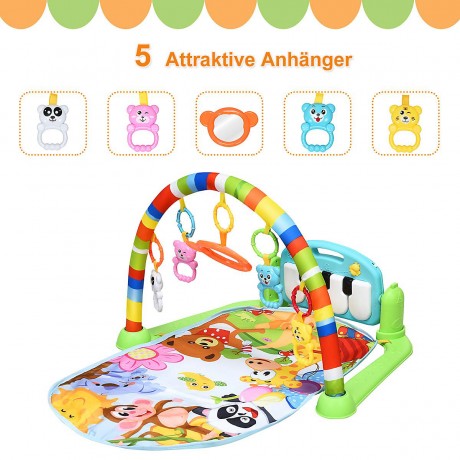 COSTWAY® Spieldecke mit kleinen Klavier  Spielbogen Игровой коврик с небольшой аркой для игры на фортепиано