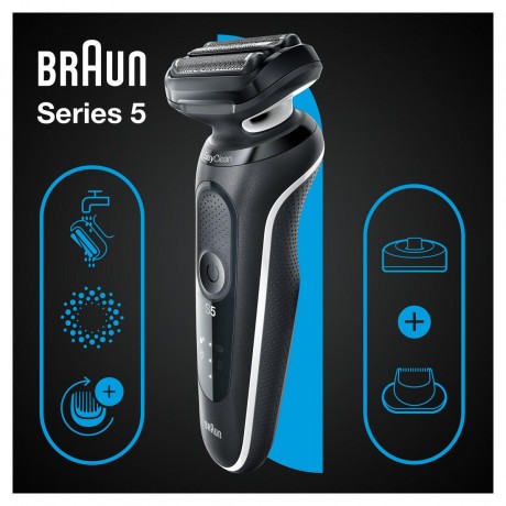 Braun Elektrischer Rasierer fur Manner quot;Series 5 51-W4200csquot; in Schwarz  Электробритва мужская "Series 5 51-W4200cs" в черном