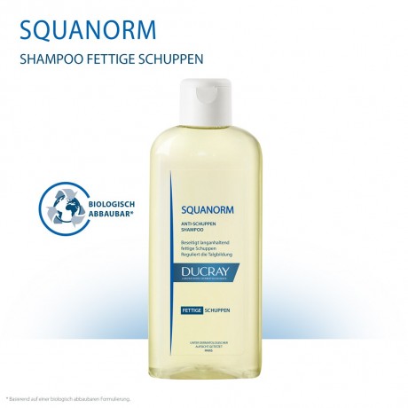 Ducray SQUANORM fettige Schuppen Shampoo  SQUANORM шампунь против жирной перхоти