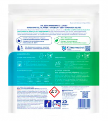 Dr. Beckmann Magic Leaves Waschmittelblatter Universal Fruhlingsfrisch 3Stk (75pcs), Листы для стирки универсальные для белого и цветного белья со свежим ароматом, 3 упаковки по 25 шт (75шт)