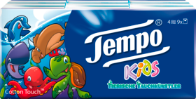 Tempo Tempo Носовой платок Kids 9x5St, 45 шт