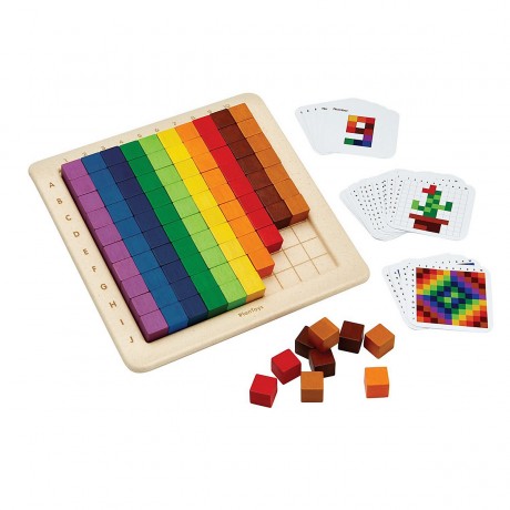 PLANTOYS Lernspiel Zahlwurfel bunt Unit Link Lernspiele Образовательная игра кубики с цифрами красочные Unit Link развивающие игры