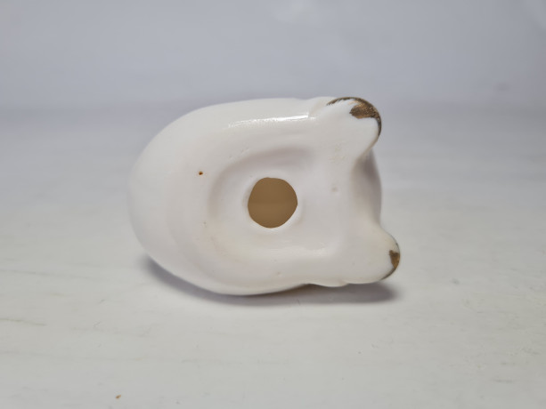 Santa Rufina im Still  Белая фарфоровая фигурка "Гусь с золотым клювом", 7 x 6 см, Германия, 1960-70гг.