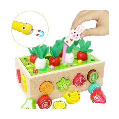 frler frler Holzspielzeug Motorik-Auto mit Steckspiel Montessori Spielzeug Lernspiele fur Kinder frler Деревянная игрушка моторика с подключаемой игрой Монтессори игрушки Развивающие игры для детей
