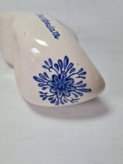 Laddrah Amsterdam Башмачок, белый фарфор с синим рисунком, ручная роспись, 15 x 7 см, Голландия, 1960-70гг.