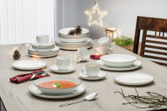 Seltmann Weiden Seltmann Weiden Kaffeeset LIDO Black Line 18tlg Weiss Кофейный набор Seltmann Weiden LIDO Black Line 18 предметов