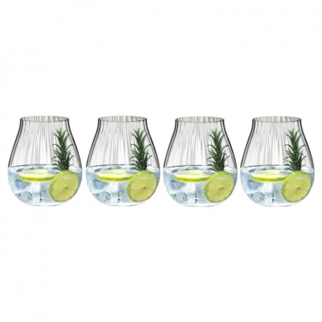 Riedel Riedel Tumbler Kollektion Optik O Gin Glas Set 4-tlg. h: 124 mm / 762 ml Riedel Tumbler Collection Optik O Набор стаканов для джина, 4 предм. высота: 124 мм / 762 мл
