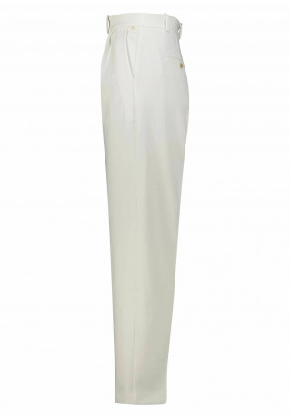 Tommy Hilfiger TAPERED PLEATED Trousers offwhite ЗАУЖЕННЫЕ СО СКЛАДКАМИ Брюки от белого