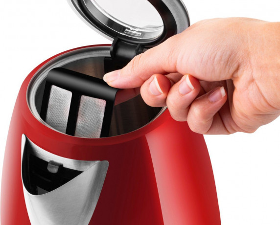 eta eta Wasserkocher ELA digi ETA959890010, 1,7 l, 2100 W, rot, Transparenter Deckel, Edelstahlausfuhrung  чайник eta ELA digi ETA959890010, 1,7 л, 2100 Вт, красный, прозрачная крышка, дизайн из нержавеющей стали