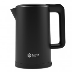 Balter Balter Wasserkocher WK-4, Edelstahl, 1,7 Liter, Doppelwand Design, BPA frei, LED, schwarz  Чайник Balter WK-4, нержавеющая сталь, 1,7 литра, конструкция с двойными стенками, без BPA, светодиод, черный