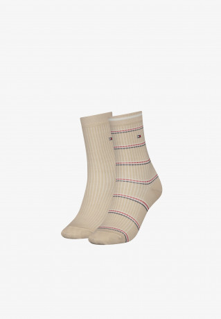 Tommy Hilfiger 2 PACK Socks beige multicolor 2 УПАКВКИ носков бежевый многоцветный