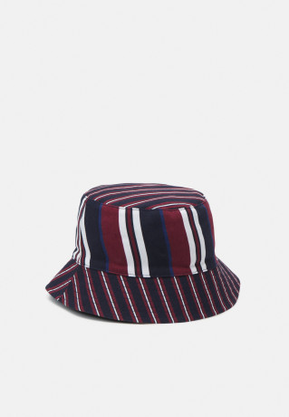 Tommy Hilfiger MODERN BUCKET STRIPED UNISEX Hat corporate/space blue MODERN BUCKET STRIPED UNISEX Шляпа корпоративный/космический синий