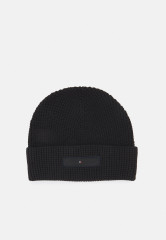 Tommy Hilfiger BUSINESS BEANIE UNISEX Beanie black БИЗНЕС ШАПКА УНИСЕКС Шапочка черный