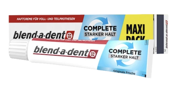 blend-a-dent Haftcreme Complete Original, 70 g х 3stk, Крем для фиксации зубных протезов Complete Original, освежающий вкус, 70 г  x 3 штуки