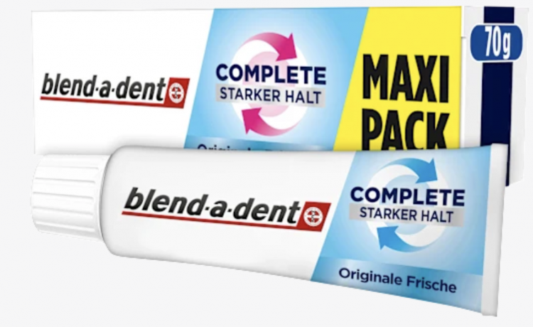 blend-a-dent Haftcreme Complete Original, 70 g х 3stk, Крем для фиксации зубных протезов Complete Original, освежающий вкус, 70 г  x 3 штуки