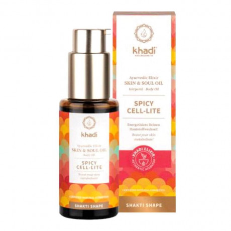 Khadi Naturkosmetik Holy Body Skin & Soul Oil Korperol Spicy Cell-lite 50ml  Holy Body Skin &amp; Soul Oil Korperol Spicy Cell-lite 50мл