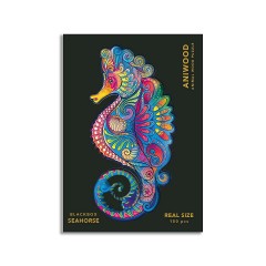 ANIWOOD Holz-Puzzle Seepferdchen M (150 Teile) Деревянный пазл Морской конек М (150 деталей)