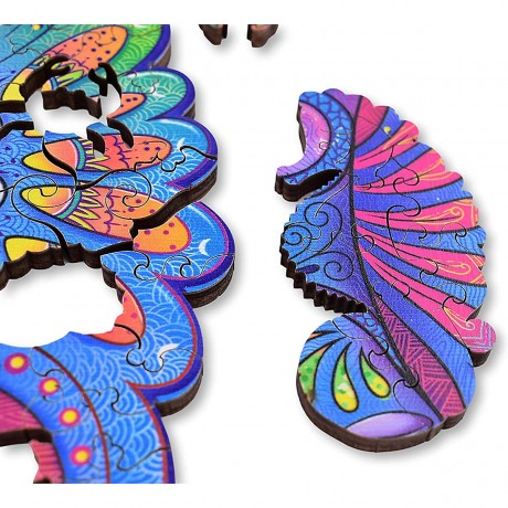 ANIWOOD Holz-Puzzle Seepferdchen M (150 Teile) Деревянный пазл Морской конек М (150 деталей)