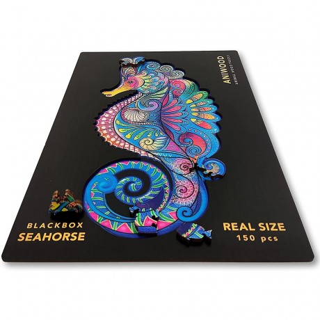 ANIWOOD Holz-Puzzle Seepferdchen M (150 Teile) Деревянный пазл Морской конек М (150 деталей)
