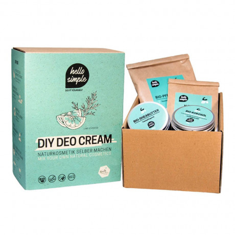 Hello Simple DIY Set Deocreme Limette-Zypresse  Набор «Сделай сам» Крем-дезодорант «Лаймовый кипарис»