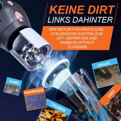 MOUTEN MOUTEN Akku-Handstaubsauger Kabelloser Auto-Staubsauger, tragbarer Mini-Handstaubsauger, mit wiederaufladbarem Akku und 3 Aufsatzen mit 60-W-Motor  MOUTEN Беспроводной ручной пылесос Беспроводной автомобильный пылесос Портативный мини-ручной пылесо