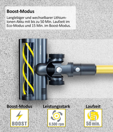 Genius Genius Akku-Stielstaubsauger INVICTUS X8 PRO Akkustaubsauger Set 12-tlg. Handstaubsauger, beutellos HEPA Filter, 400 Watt Wechselbarer Akku  Беспроводной пылесос Genius INVICTUS X8 PRO Беспроводной пылесос, набор из 12 предметов. Ручной пылесос, HE