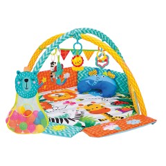 kikka boo Spielbogen Colorfun Krabbeldecke Ballebad Hangespielzeuge 30 Spielballe Spielbogen Игровая арка Colorfun Коврик для ползания Ballebad Подвесные игрушки 30 игровых мячей Игровая арка