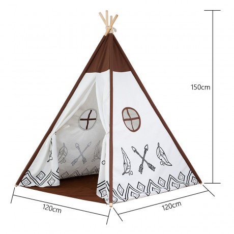 Arkmiido® Kinderzelt Tipi klappbares Spielzelt Детская палатка вигвам складная игровая палатка