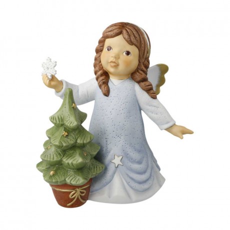 Goebel Goebel Nina & Marco - Schutzengel Edition 2020 Mein funkelndes Weihnachtsbaumchen - Limited Edition 1.999 Stuck mit Swarovski Kristall h: 25,5 cm Goebel Nina &amp; Marco - Guardian Angel Edition 2020 Моя сверкающая маленькая рождественская елка - о
