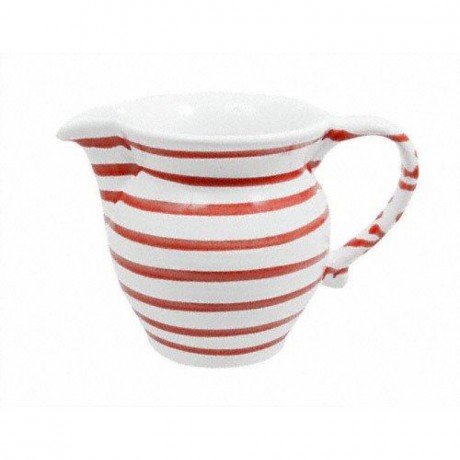 Gmundner Keramik Gmundner Keramik Rotgeflammt Milchgiesser glatt 0,5 L / h: 10,8 cm Керамический молочник Gmundner с красным пламенем, гладкий, 0,5 л / высота: 10,8 см