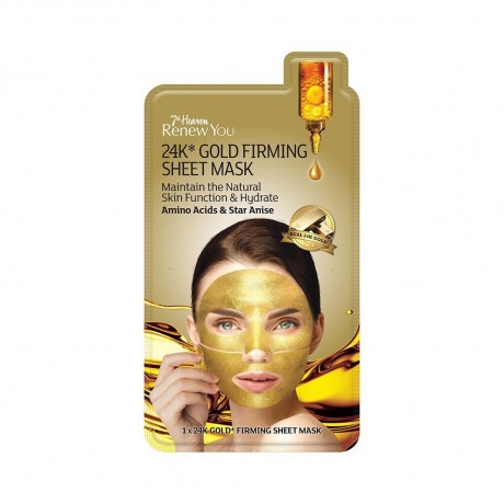 7th. Heaven 24k* Gold Straffende Tuchmaske Укрепляющая тканевая маска с золотом 24k*