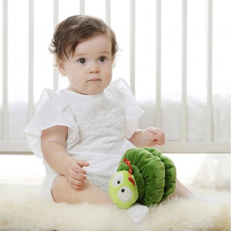 sigikid Rassel Raupe mit Vibration PlayQ Гусеница-погремушка с вибрацией PlayQ