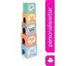 Small Foot Stapelwurfel \/ Stapelturm Tiere pastel mit Name personalisiert Штабелируемые кубики / штабелируемые башни животных пастель
