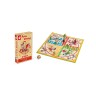 Janod Rauswurf-Spiel\/ Ludo-Spiel Carrousel Kicking Game / Ludo Game Carrousel