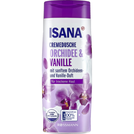 ISANA Cremedusche Orchidee & Vanille, ИСАНА Крем-гель для душ с орхидеей и ванилью 300мл
