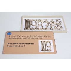 Wissner aktiv lernen Aufgabenkartchen fur Stapelzahlen (deutsch) Карточки с заданиями для номеров стопок (немецкий)