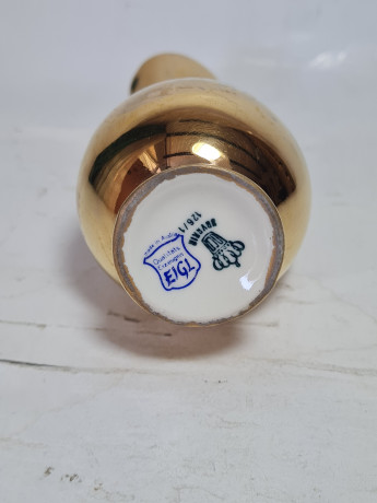 Ваза-кувшин винтажная Eigl Austria с изображением Зеефельда (Тироль), фарфор, 13 см, Австрия, 1970-80гг.