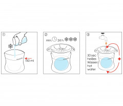 Cilio Cilio Eiskugelform 2er Set GRANDE  grau Набор форм для шариков для льда Cilio, 2 шт. GRANDE