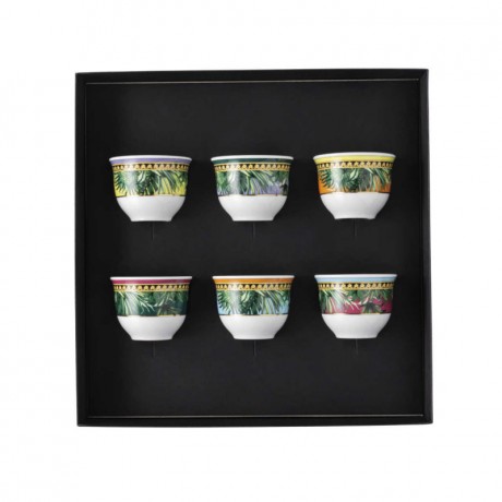 Rosenthal meets Versace Rosenthal Versace Jungle Animalier Becher klein ohne Henkel Set 6-tlg. 0,08 L Rosenthal Versace Jungle Animalier Кружка маленькая без ручки набор из 6 предм. 0,08 л