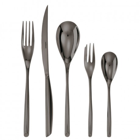 Sambonet Sambonet Bamboo - Edelstahl / PVP schwarz Besteckset 30-tlg. Vollheft / Monoblock Sambonet Bamboo - набор столовых приборов из нержавеющей стали/ПВП черный 30 шт. Полный буклет/моноблок