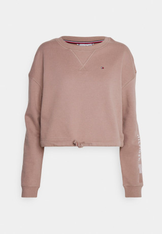 Tommy Hilfiger TRACK Pyjama top oat milk TRACK топ от пижамы овсяное молоко