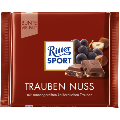 Ritter Sport Trauben-Nuss Молочный шоколад с изюмом и фундуком 100г