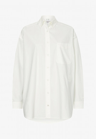 Tommy Hilfiger ICONS CREST BOYFRIEND Button-down blouse ecru ICONS CREST BOYFRIEND Блузка на пуговицах экрю