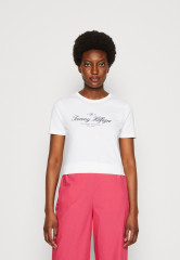 Tommy Hilfiger SLIM SIGNATURE Print T-shirt optic white SLIM SIGNATURE Футболка с принтом оптический белый
