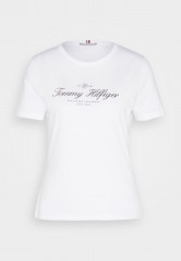 Tommy Hilfiger SLIM SIGNATURE Print T-shirt optic white SLIM SIGNATURE Футболка с принтом оптический белый