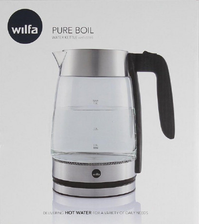 wilfa wilfa Wasserkocher PURE BOIL WKG-2200S, 1.8 l, 2200 W, Edelstahl, automatische Abschaltung Чайник wilfa PURE BOIL WKG-2200S, 1,8 л, 2200 Вт, нержавеющая сталь, автоматическое отключение