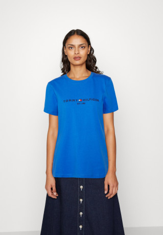 Tommy Hilfiger REGULAR TEE  Print T-shirt electric blue REGULAR TEE Футболка с принтом синий электрик
